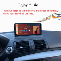 Bonroad Wireless CarPlay Android Auto Car Multimedia Player Radio For BMW 1Series E81 E82 E87 E88 Touch Screen GPS Navigation